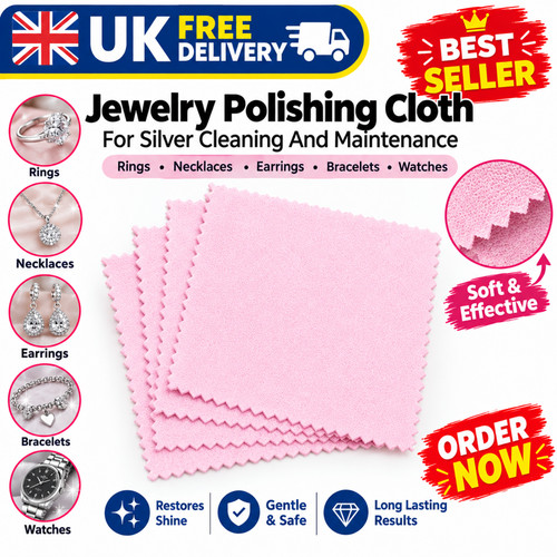 10pcs silver polishing cloth - 10pcs,