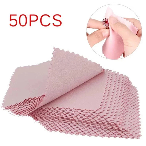 Pcs pink polishing cloth - pink,